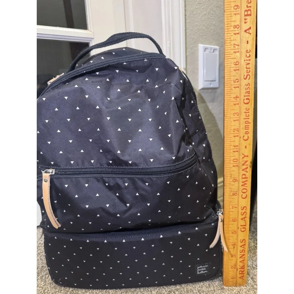 Petunia Pickle Bottom Axis Geometric Print‎ Diaper Backpack Black